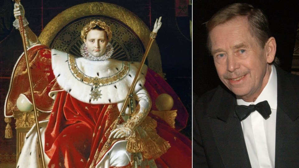 Napoleon na svém císařském trůnu / Václav Havel